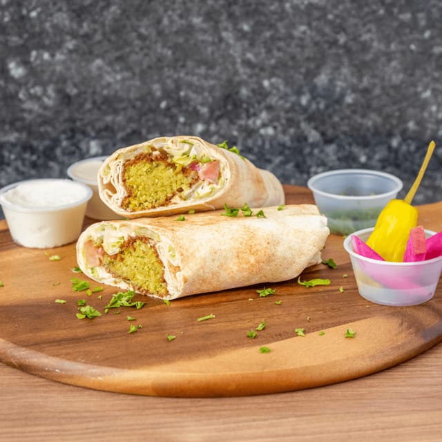Falafel with Tabouli Wrap.