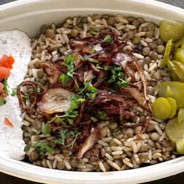 Mujaddara Rice Bowl.
